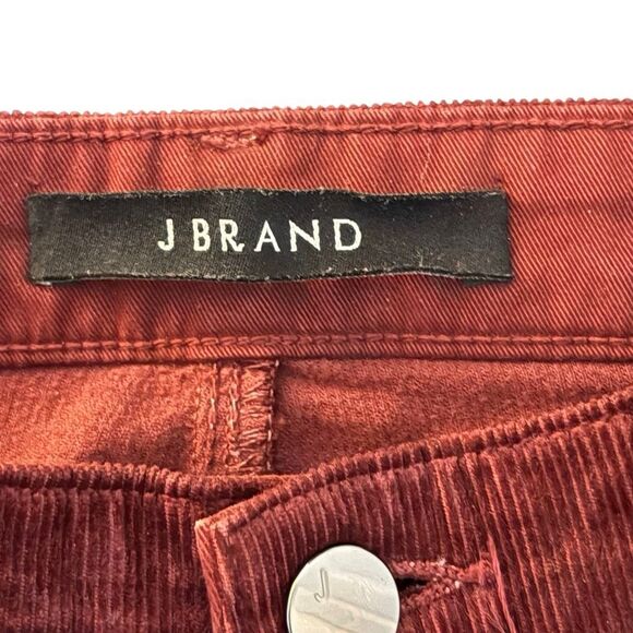 J Brand Size 24 Cranberry Red Cords - Picture 3 of 7